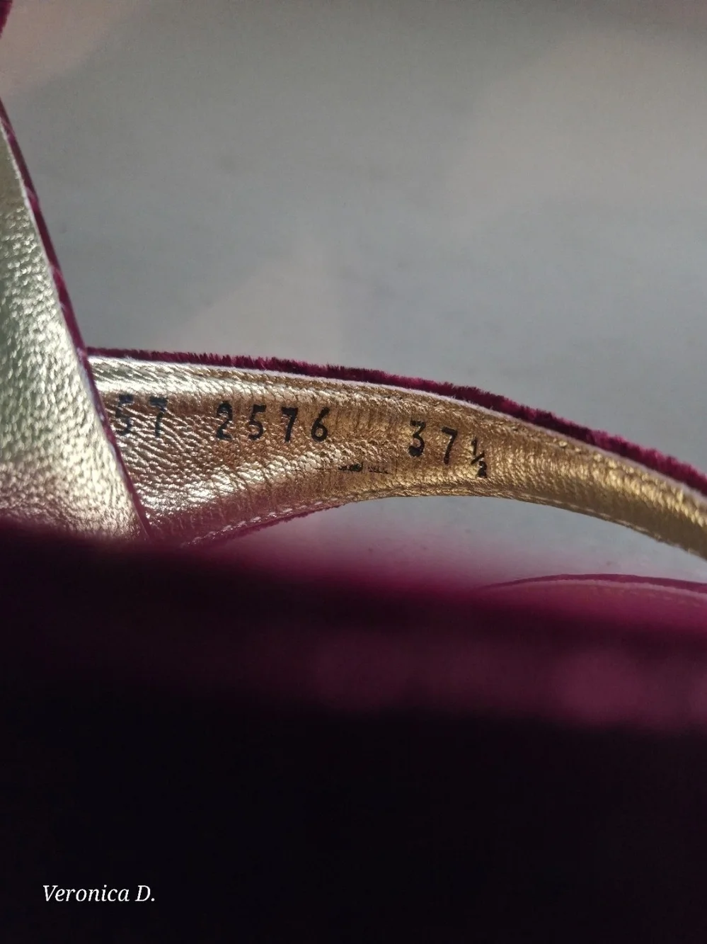 Vintage Dolce & Gabbana Burgundy Velvet & Snakeskin Heels 7.5